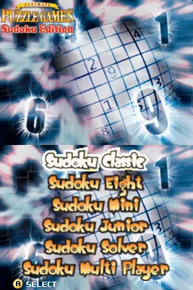 Ultimate Puzzle Games - Sudoku Edition (USA) screen shot title